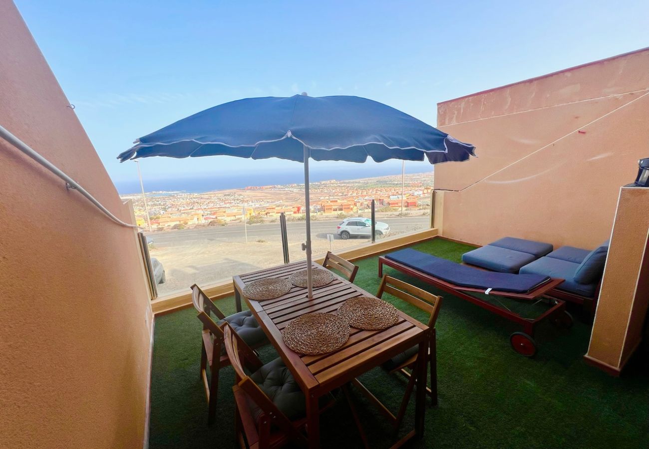 Ferienwohnung in Caleta de Fuste - Casa Bubo – Penthouse mit Klima & Meerblick für 6