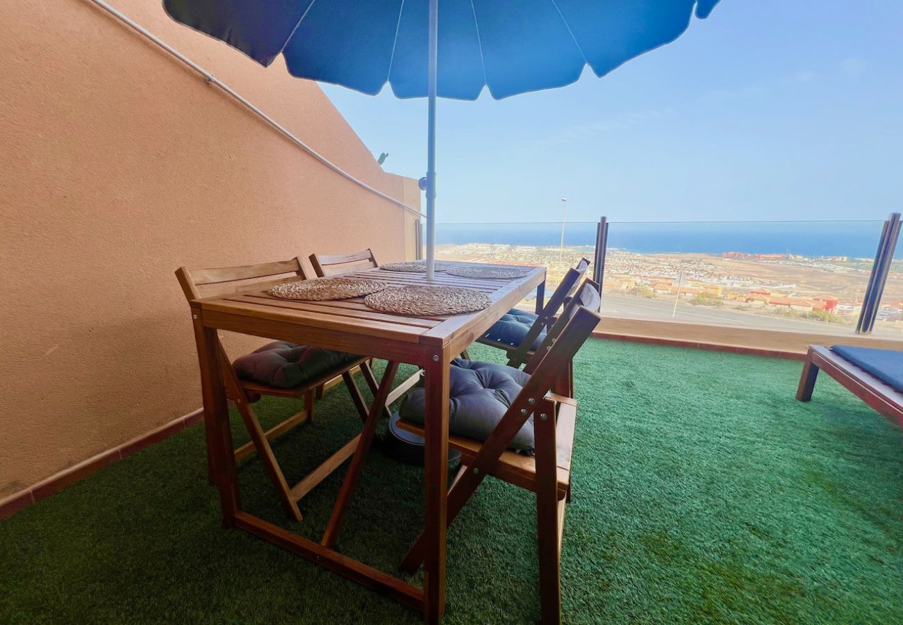 Ferienwohnung in Caleta de Fuste - Casa Bubo – Penthouse mit Klima & Meerblick für 6