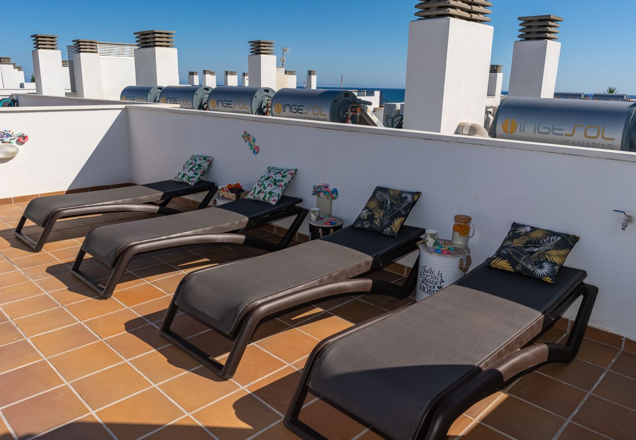 Ferienwohnung in Caleta de Fuste - Casa Paraiso – Luxuriöses Penthouse mit Meerblick