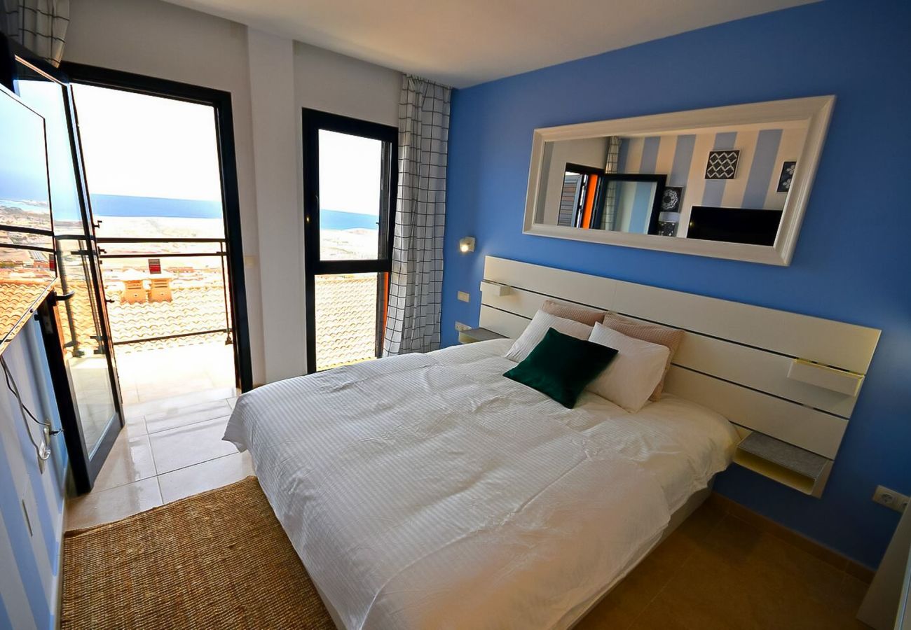 Apartament w Caleta de Fuste - Panorama Blue – Widok na ocean / max 10os.