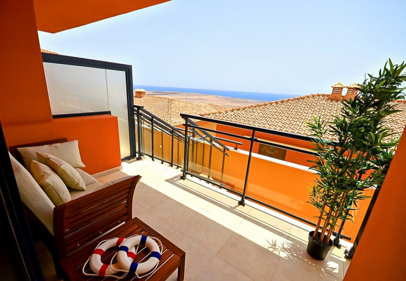 Apartament w Caleta de Fuste - Panorama Blue – Widok na ocean / max 10os.